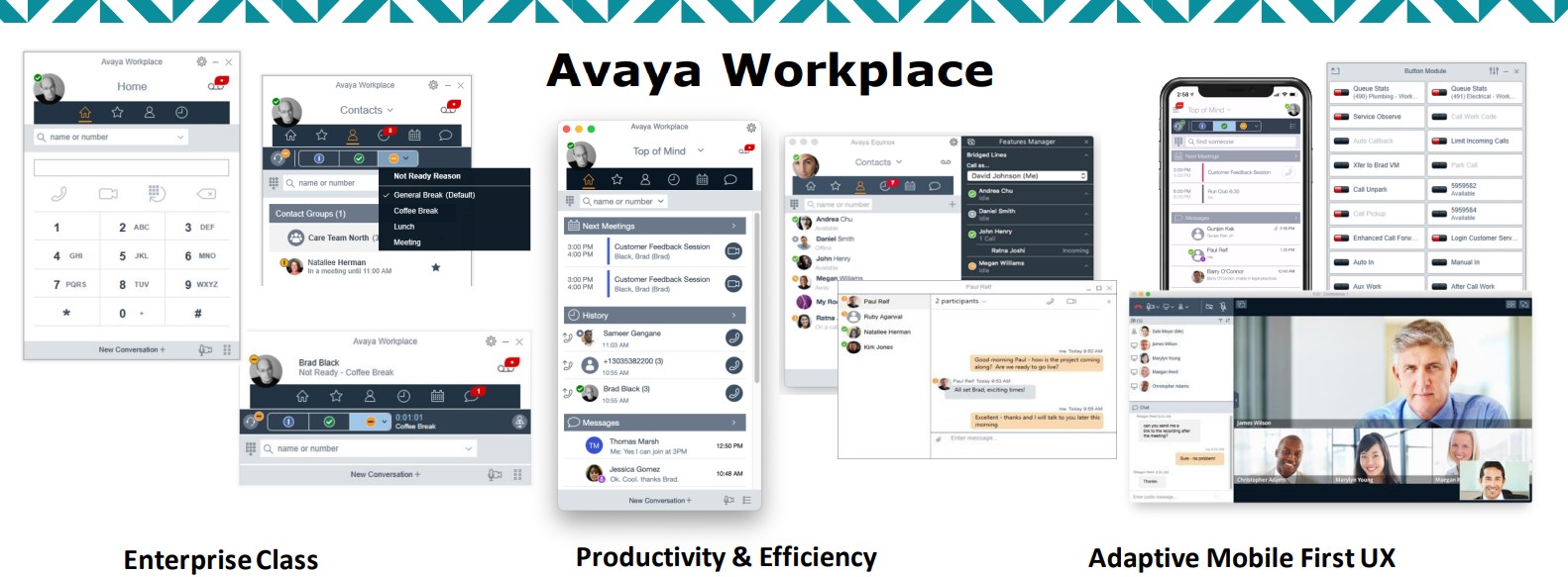 product_Avaya Workplace - First UX for Avaya Aura, IP Office and Avaya Meetings and Conferencing